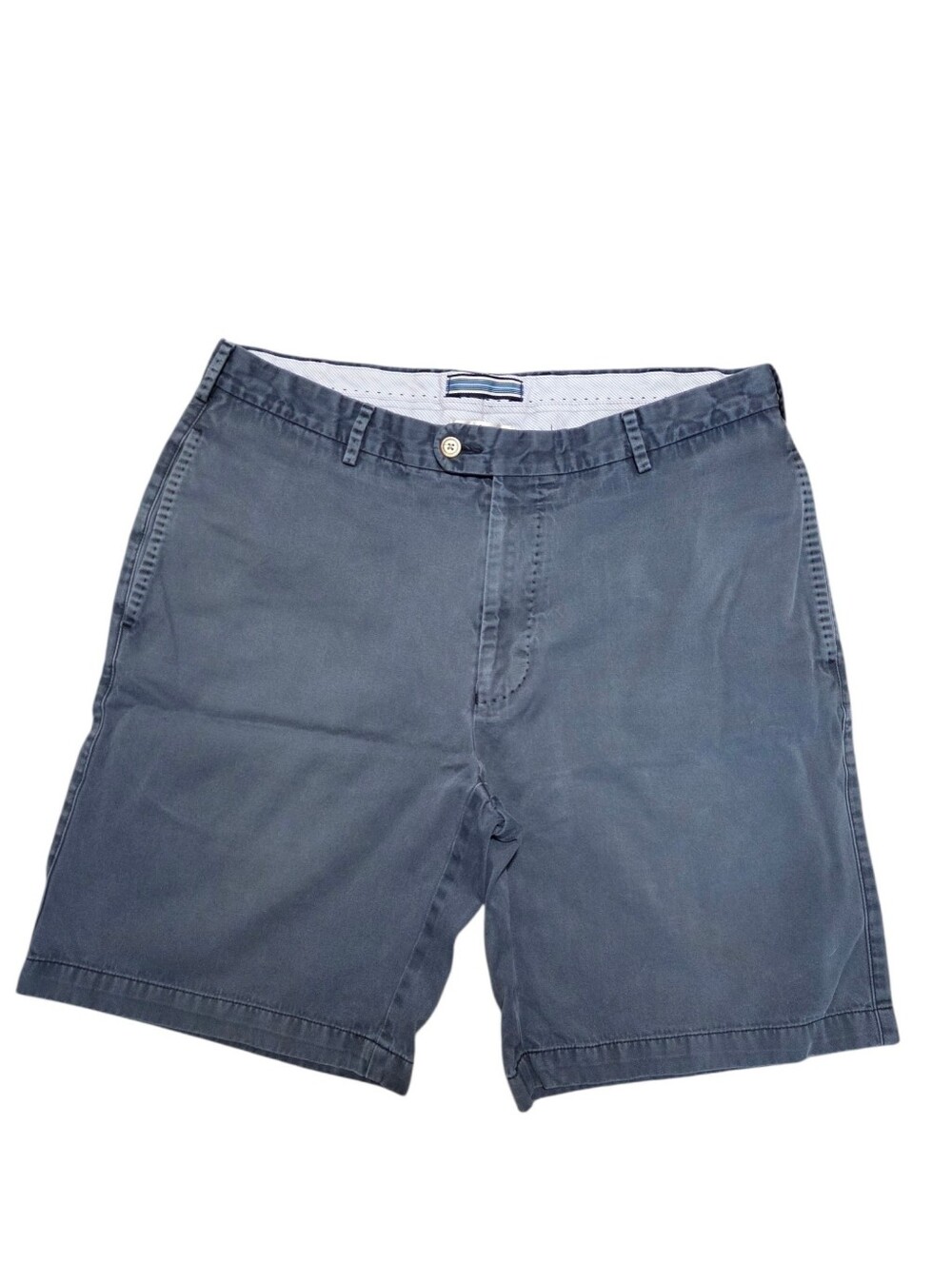 Peter Millar Slate Blue Chino Shorts Flat Front Men Size 35 - Picture 2 of 8